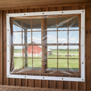 1' X 1' Clear Vinyl Heavy Duty Square Tarp