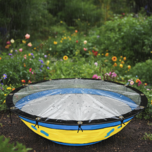 1' Dia Clear Vinyl Heavy Duty Round Tarp