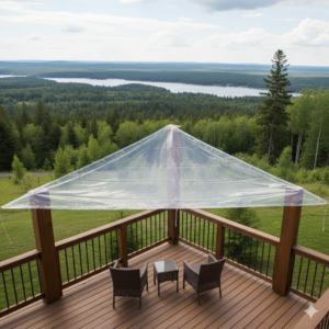 Heavy Duty Clear Vinyal -Triangle Tarp